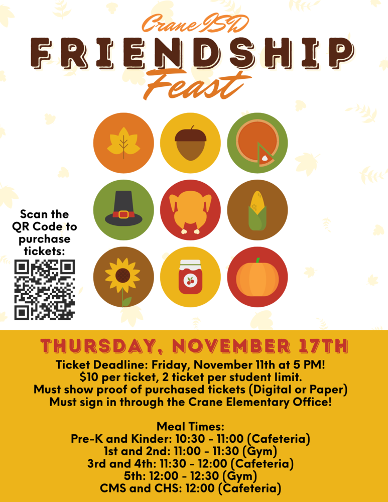 Crane ISD Friendship Feast