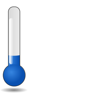 Thermometer with low temperature